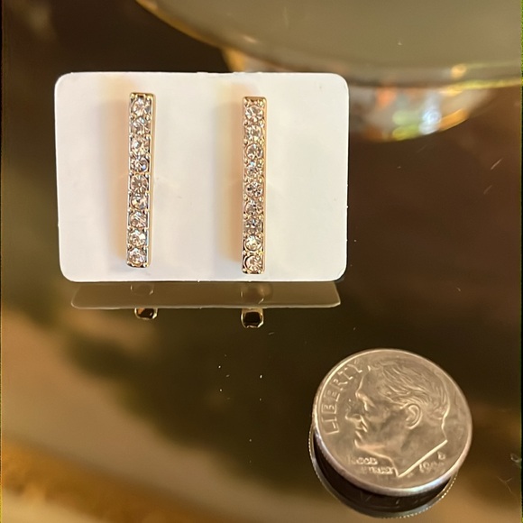 Banana Republic CZ Bar Post earrings - Picture 3 of 6